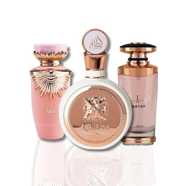 Lattafa Perfumes Haya,Fakhar Women & Mayar EDP 100Ml – 8a Fragrance