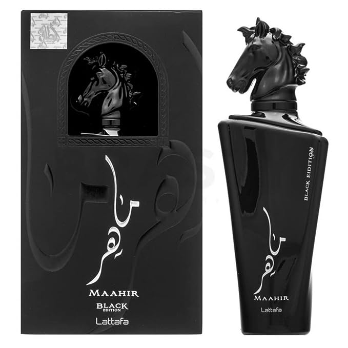 Lattafa  Maahir Black Edition for Unisex EDP Spray 3.4 Ounce