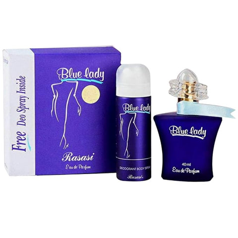 RASASI Blue lady for Women EDP-40ml with Deo