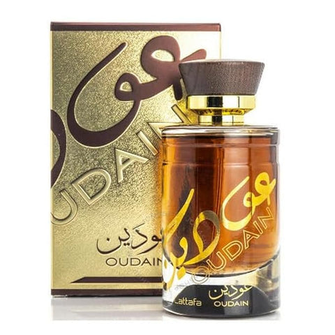 Lattafa Perfumes Oudain Men Eau De Parfum Spray  3.4 Ounce