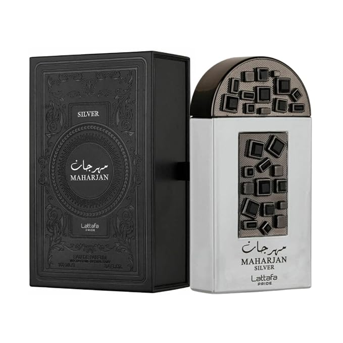 Lattafa Maharjan Silver for Unisex EDP Spray 3.4 Ounce