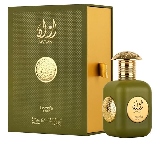 Lattafa Awaan Gold Eau De Parfum Spray for Unisex,