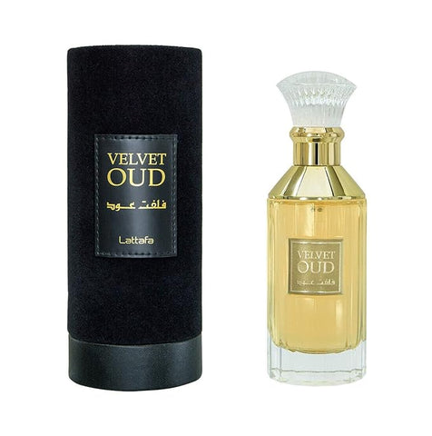 Lattafa Velvet Oud for Unisex Eau de Parfum Spray, 3.4 Ounce