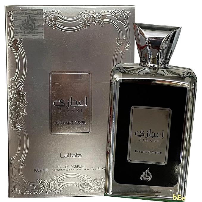 Lattafa Ejaazi Intensive Silver Unisex edp Spray  3.4 Ounce