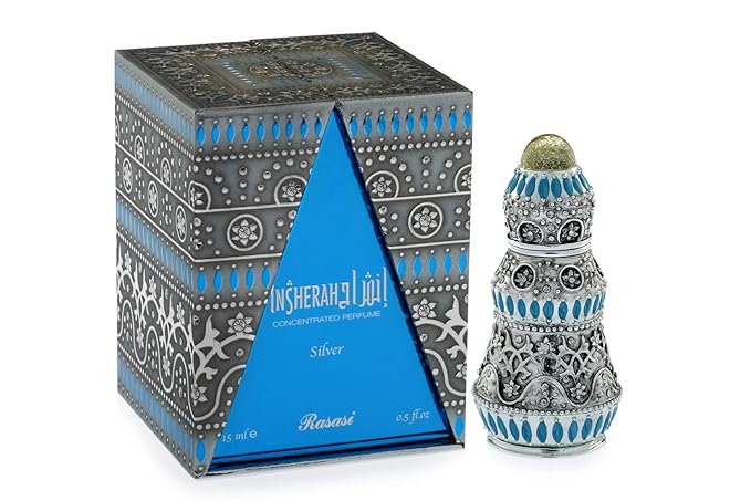 RASASI Insherah Gold & Insherah Silver PERFUME Oil 15 ml