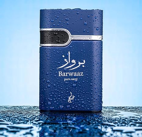 Khadlaj Barwaaz Pure Navy Eau De Parfum Spray for Men 3.4 oz