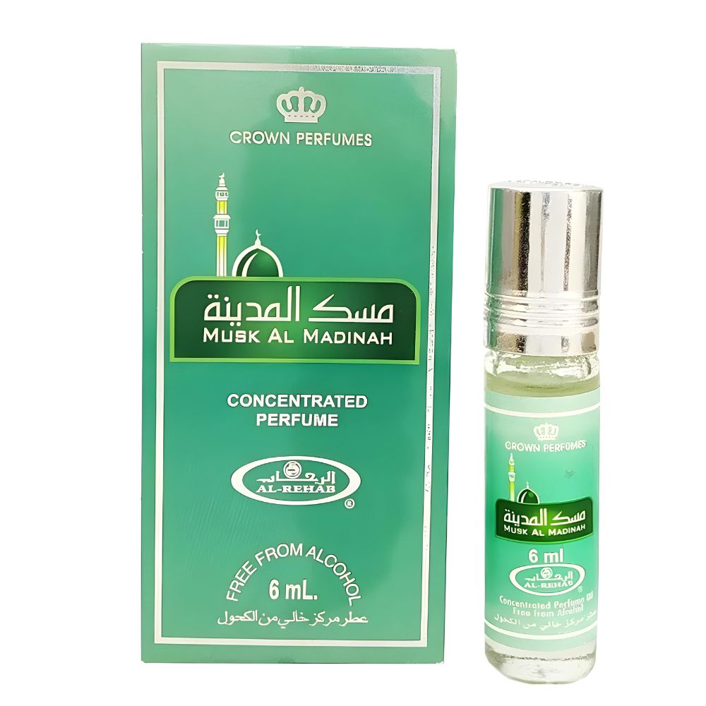 AL REHAB Musk Al Madinah Concentrated Perfume Oil 6 Ml Attar