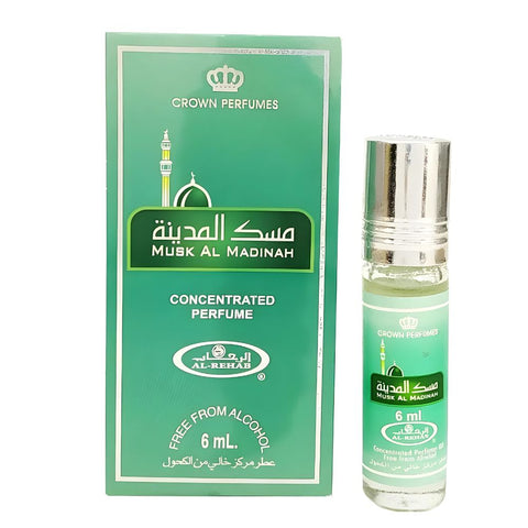 AL REHAB Musk Al Madinah Concentrated Perfume Oil 6 Ml Attar