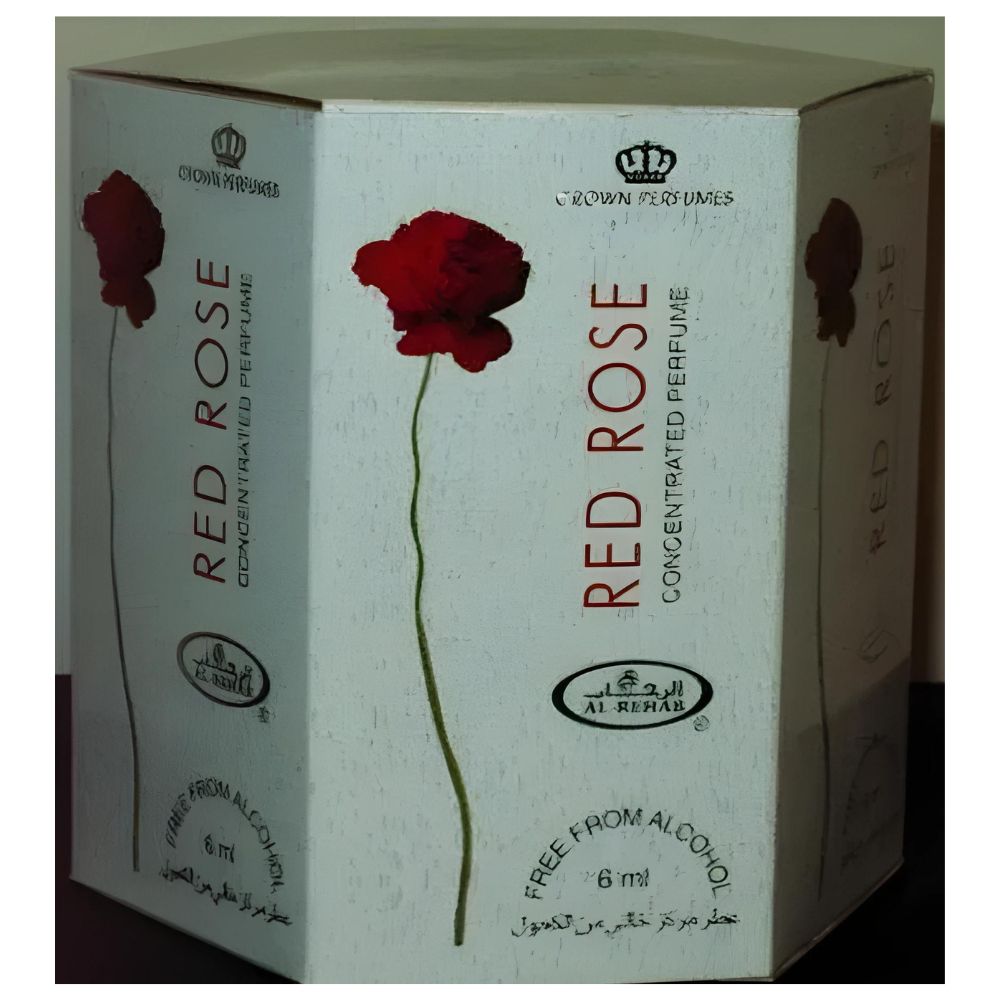 Red Rose  6ml Roll-on Perfume Oil by AlRehab  Box of 6