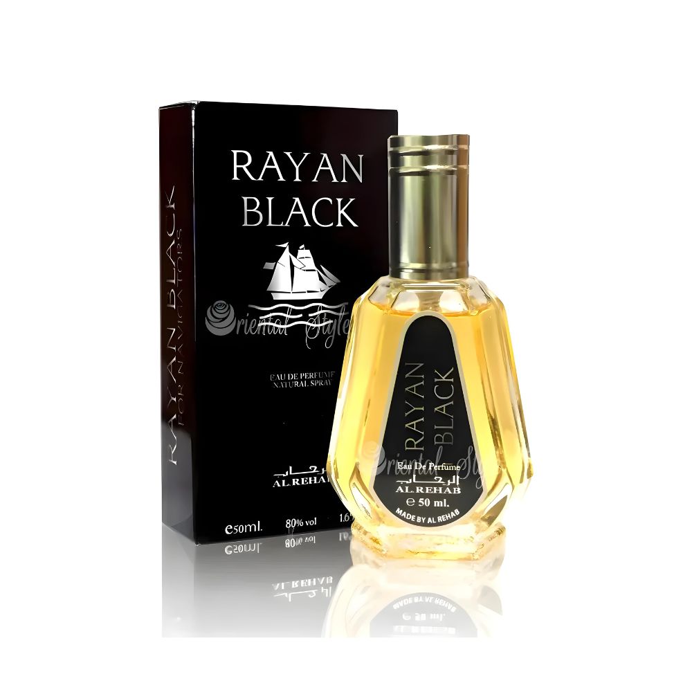 Rayan Black Al-Rehab Eau De Natural Perfume Spray 50 ml