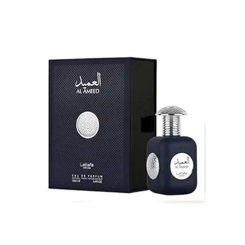 Lattafa Al Ameed Silver EDP Spray for Unisex, 3.4 Ounce