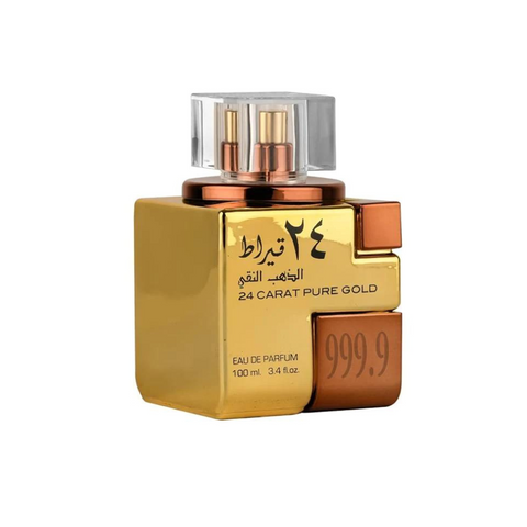 Lattafa 24 Carat Pure Gold EDP  Spray for Unisex 3.4 Ounce