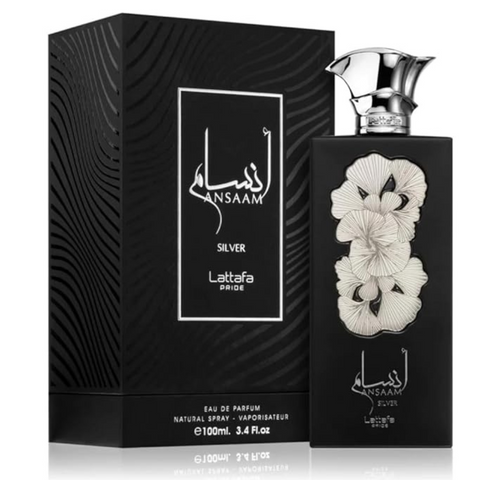 Lattafa Ansaam Silver EDP Spray for Unisex 3.4 Ounce