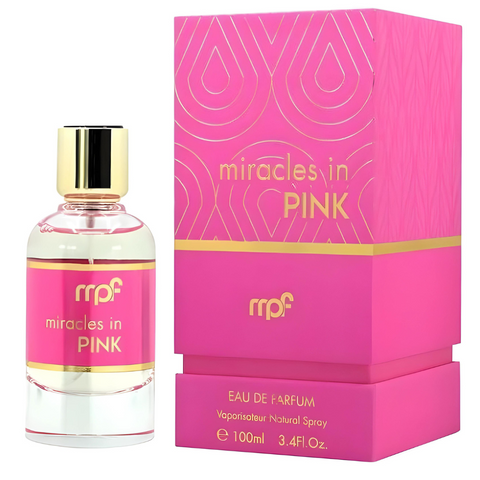 MIRACLES IN PINK 100ml 3.4oz EAU DE PARFUM Spray - Long Lasting Fragrance - All Day Scent - Women Perfume - 3.4 Oz